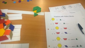 Working out fractions of shapes